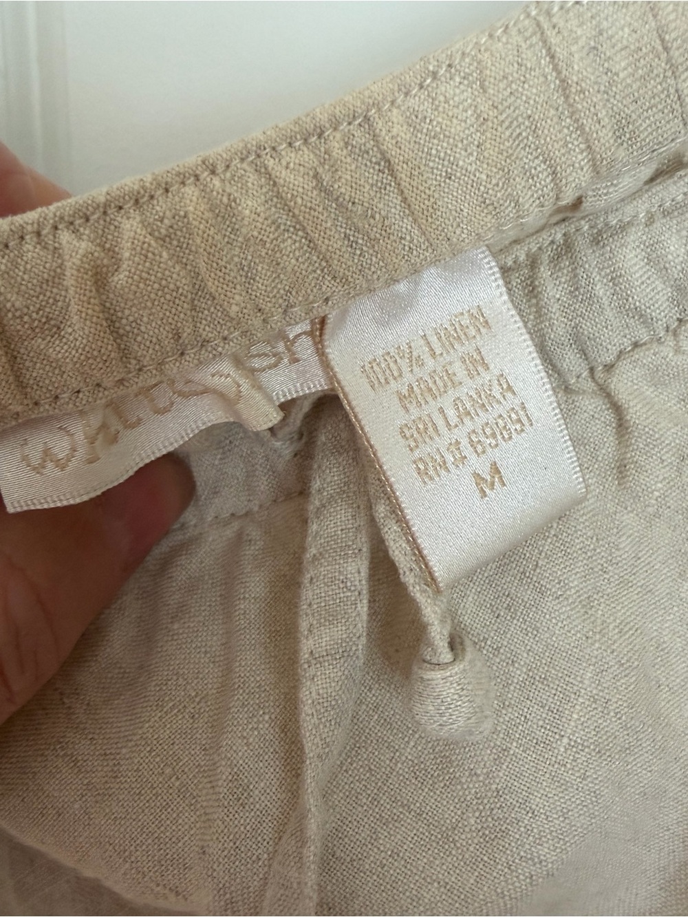 white birch Cream Ruffle-Hem Midi Skirt linen - Picture 4 of 7